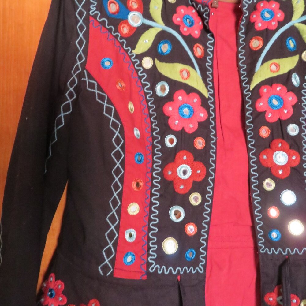 Double D Ranch Vintage Cotton Mirror Jacket - S - Picture 3 of 7